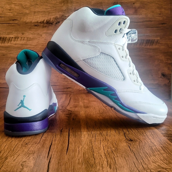 Nike Air Jordan 5 Retro Grape 2013 136027 108 Men's Size 11.5 Brand New - Picture 8 of 12